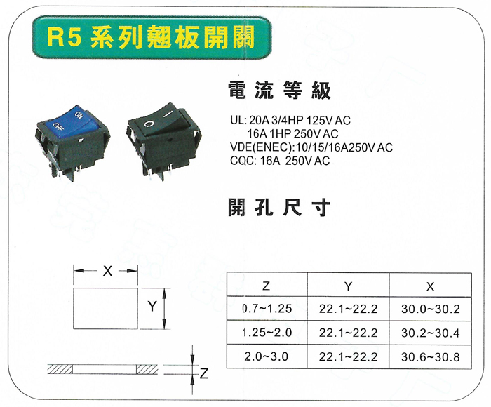 R5系列船型开关（32*25mm）(图1)